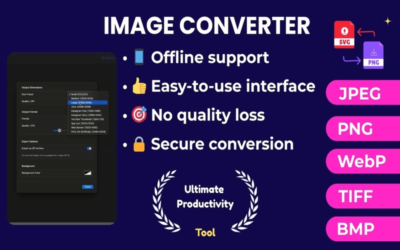 SVG to PNG Converter - Svgkit screenshot