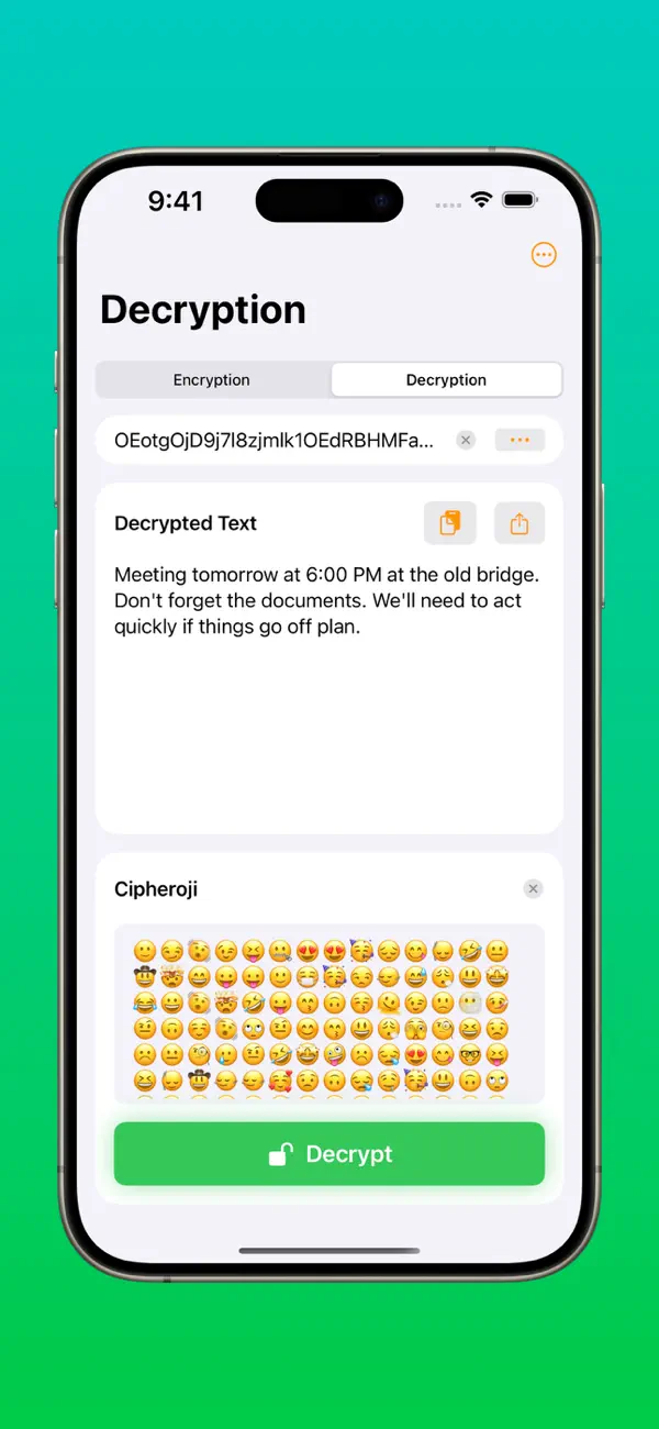 Screenshot #3 pour Cipheroji - Encryption & Emoji