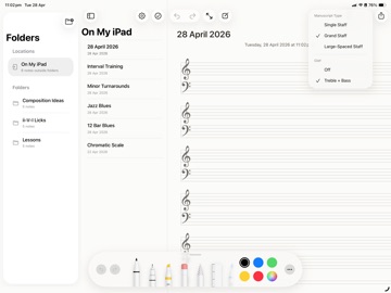 Passing Notes iPad screenshot