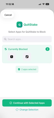 QuitStake: App Blocking with $ Screenshot 5 of 7