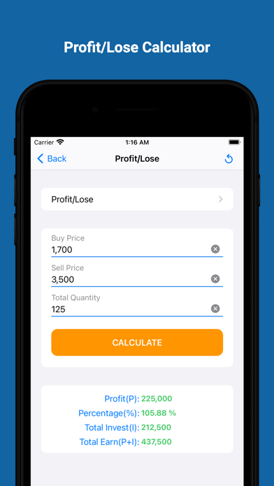 Financial Calculator Loan, SIP Screenshot