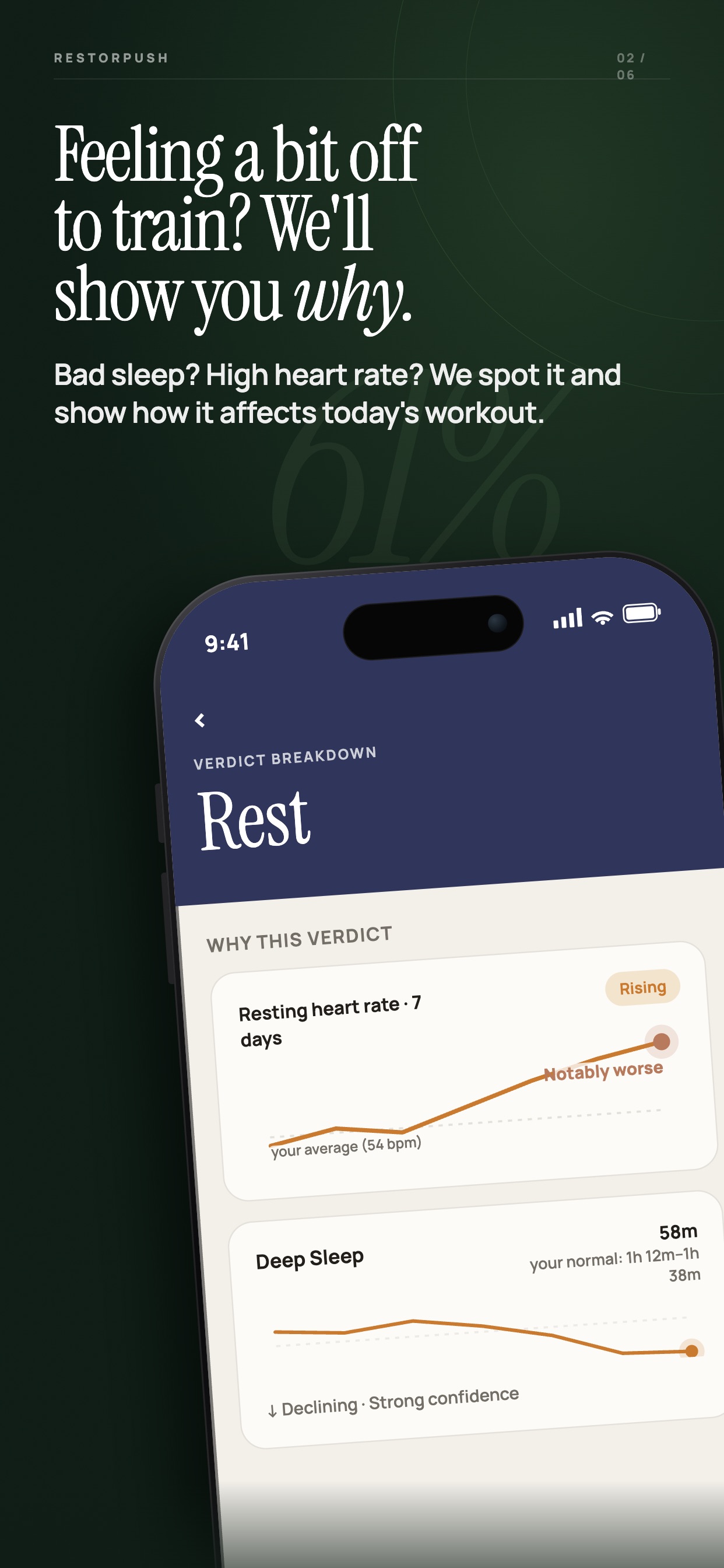 Screenshot 2 of Workout Recovery: RestOrPush