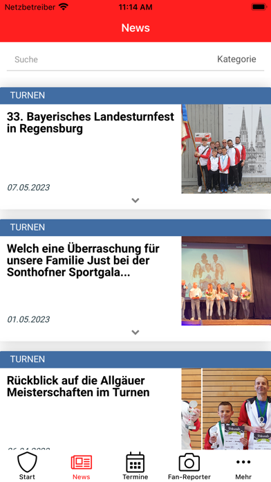 TSV Sonthofen Vereinsapp Screenshot