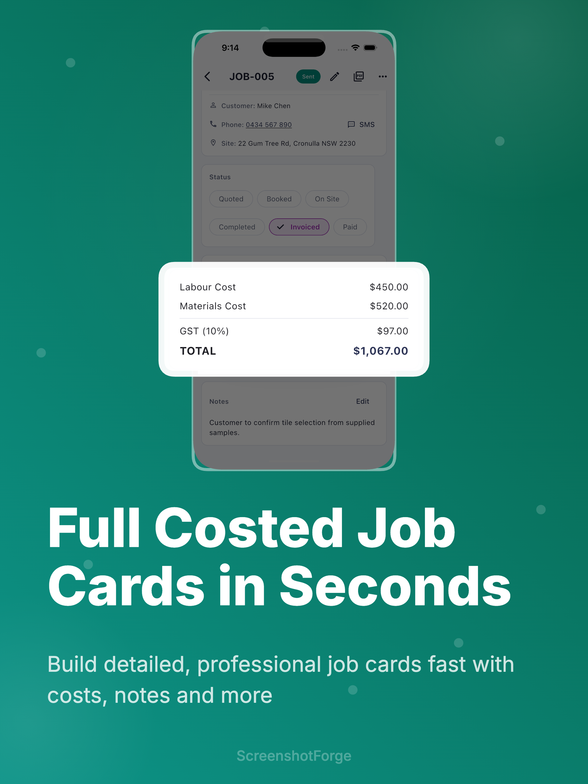 Billdr: Tradie Job & Invoice screenshot 6