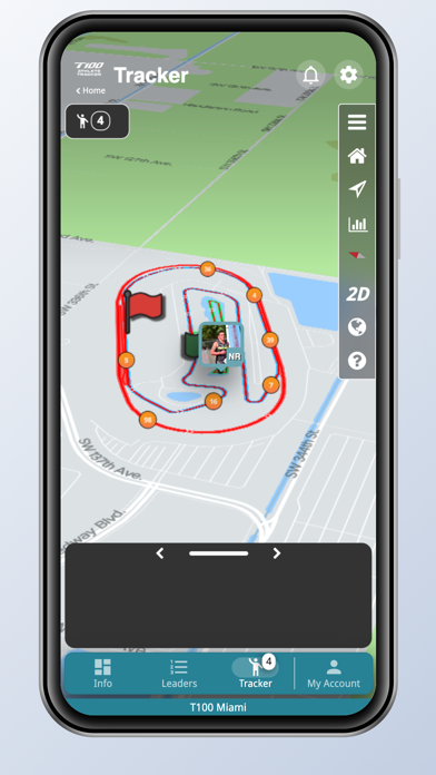 T100 Athlete Tracker Screenshot
