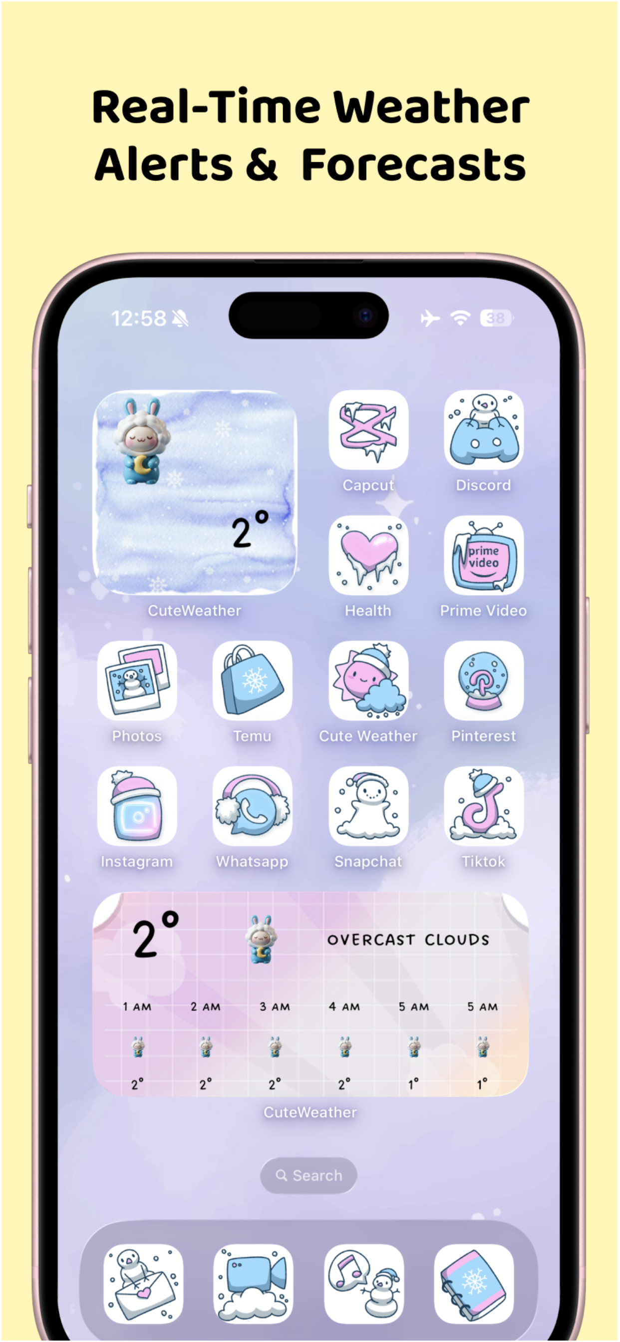 CuteWeather: weather widget screenshot 3