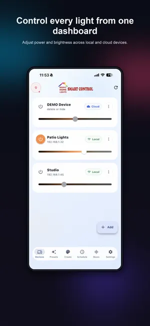 Bright Home Lights Cloud screenshot 1