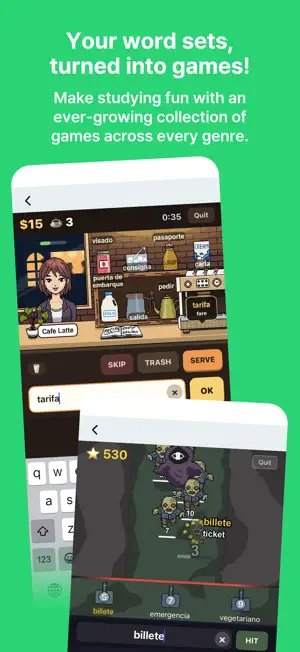 Wordcade - My Own Vocab Games screenshot 2
