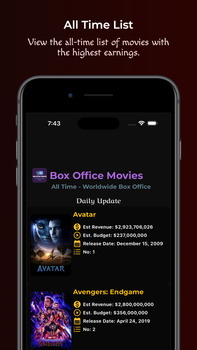 Box Office Movies Screenshot