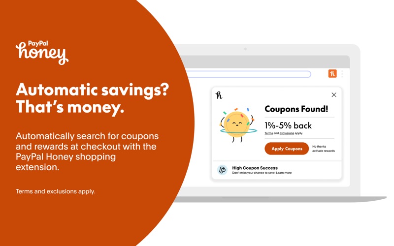 Screenshot #1 pour PayPal Honey for Safari