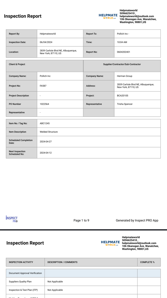 #7. Inspect Pro App (iOS) 由: Austenite Pty Ltd