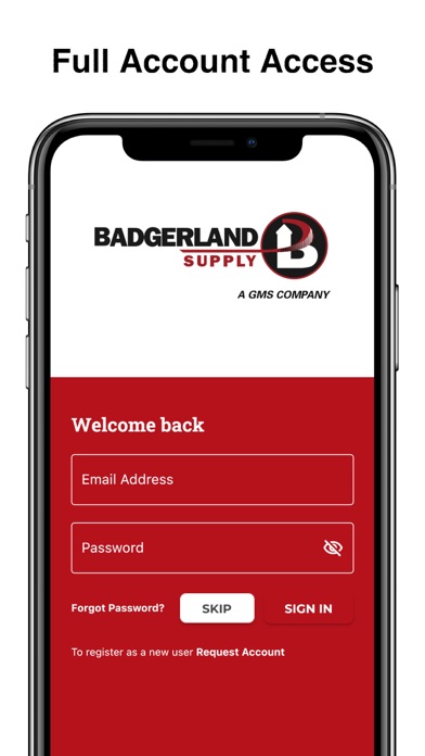 Screenshot 1 of Badgerland Supply App