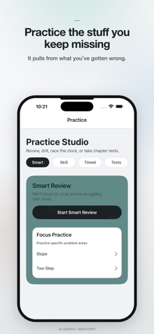 Algebra 1 Mastery: AI Tutor screenshot