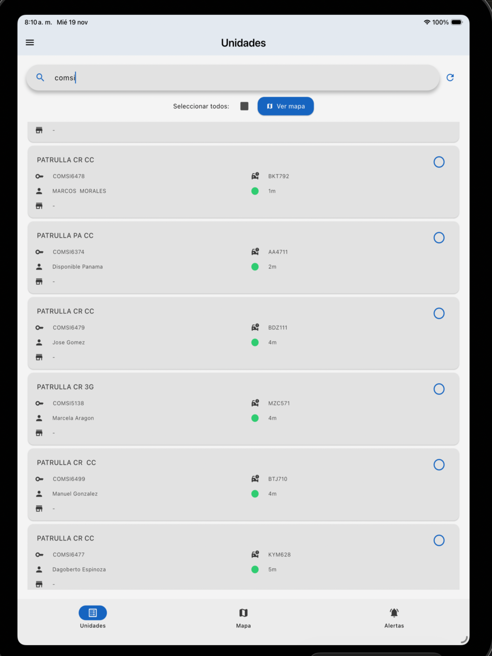 COMSI GPS APP