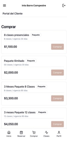Into Barre - Wellness Studio screenshot