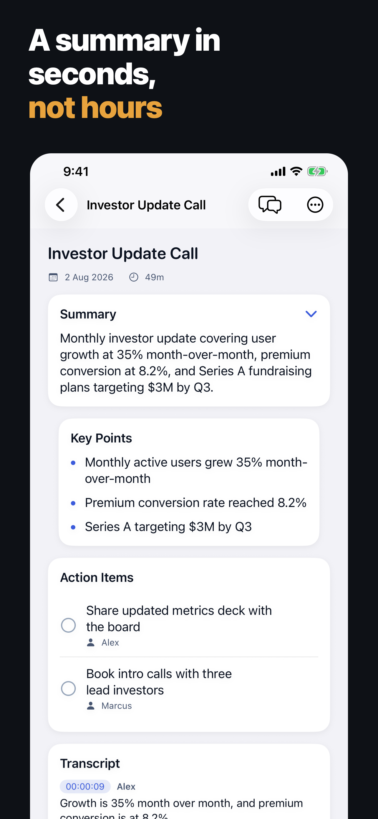 MeetIQ: AI Meeting Notes screenshot 4