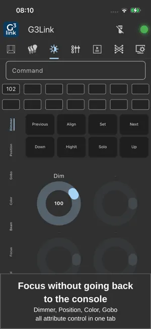 G3Link – grandMA3 OSC Remote screenshot 3