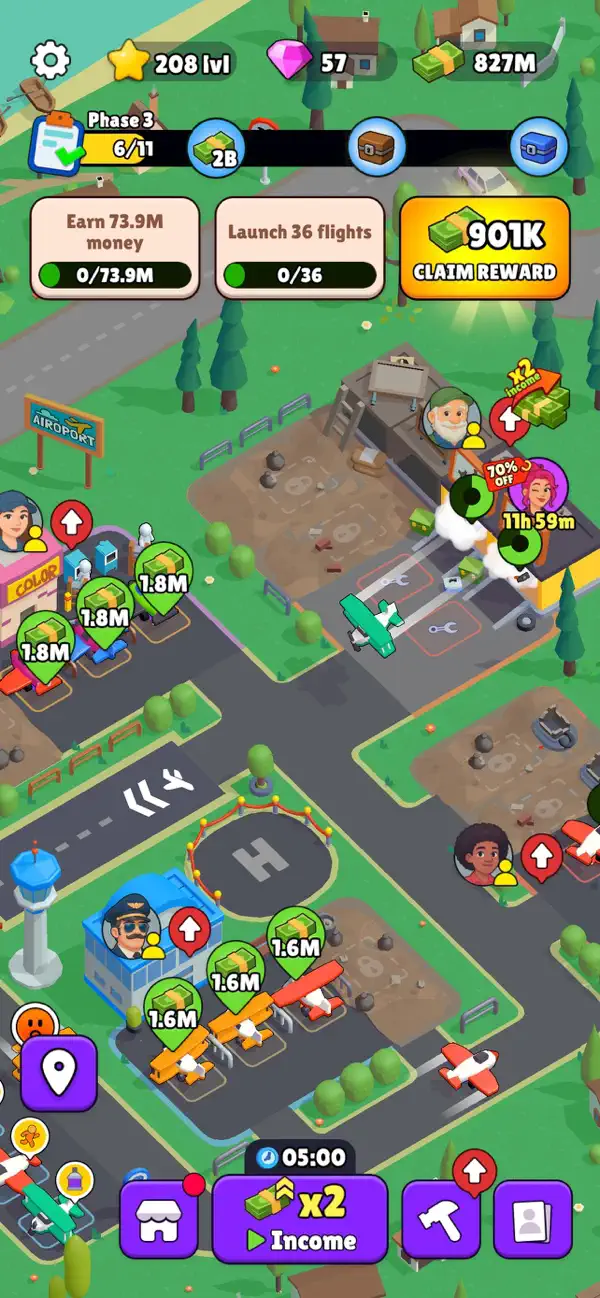 Airport Empire 2026 iOS Mod IPA screenshot 5 - iOS game interface