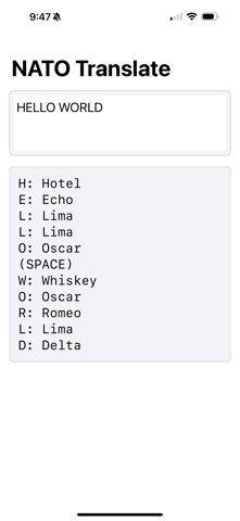 NATO Translate Screenshot 1 of 4