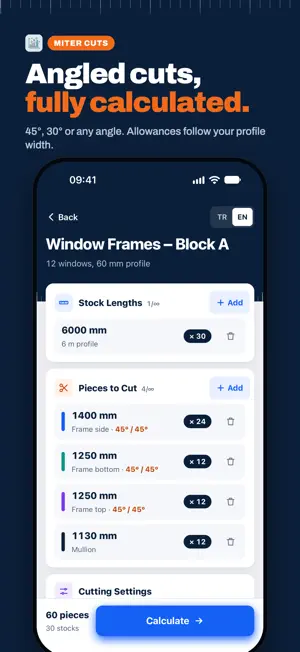 1Dcut – Cutting Optimization screenshot 1