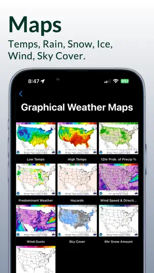 Captura de pantalla de NOAA Weather Radio en iPhone 5