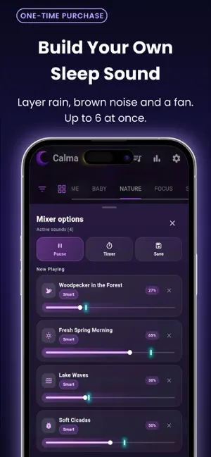 Calma: Sleep Sounds & Noise screenshot 1