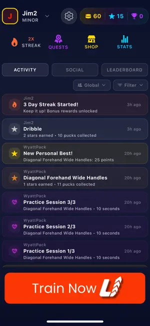 Level Up Hockey screenshot 1