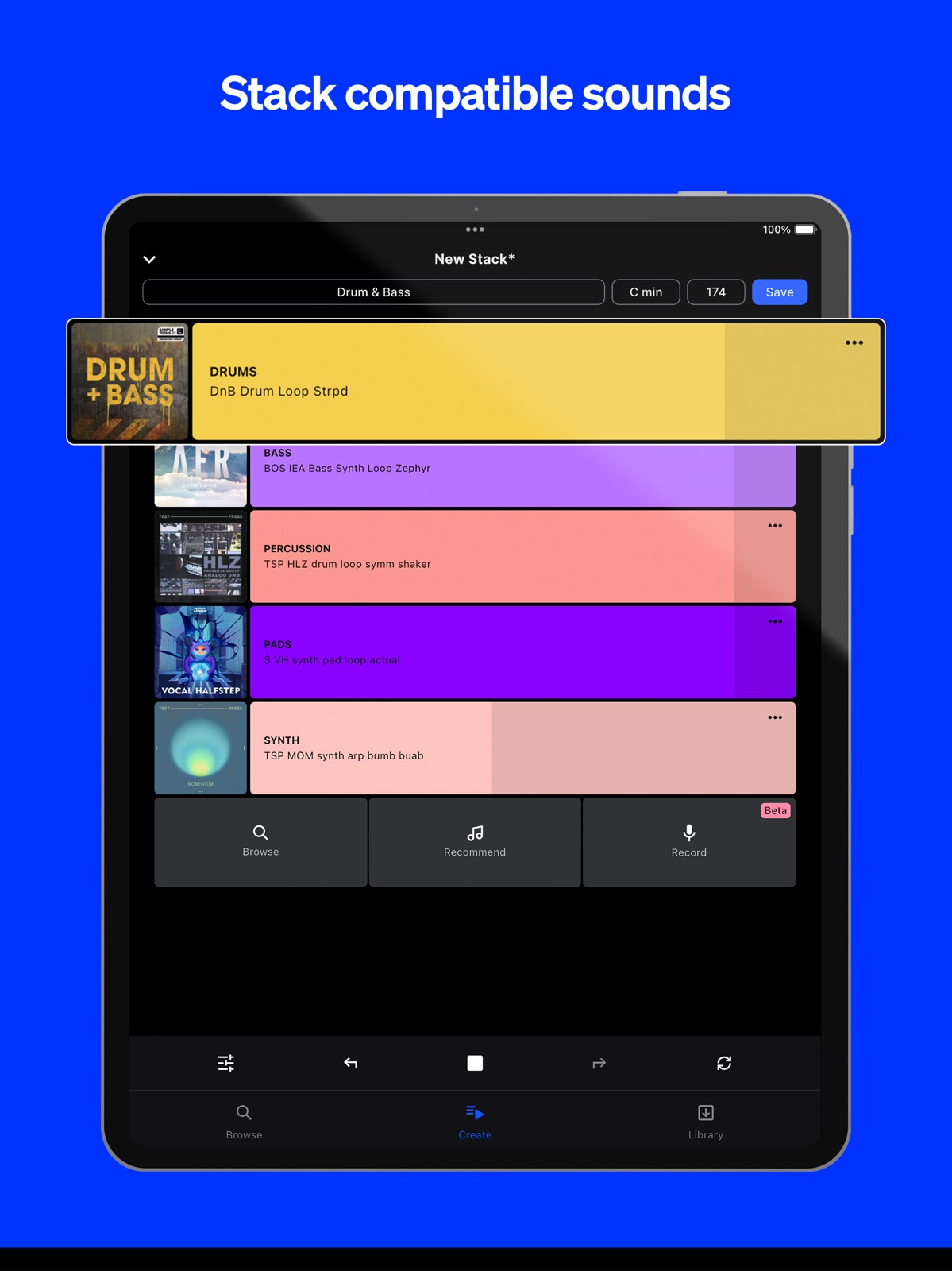 Splice: Make music now ipad screenshot 2