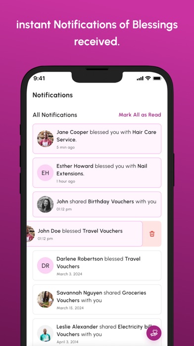 Bless Me App iPhone screenshot 3 - Social Networking app