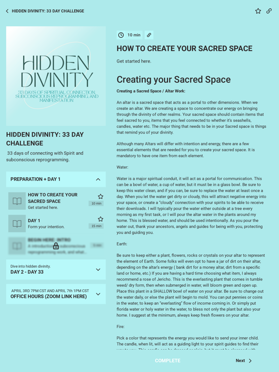 Oasis Creation Space iPad screenshot 3 - Entertainment app