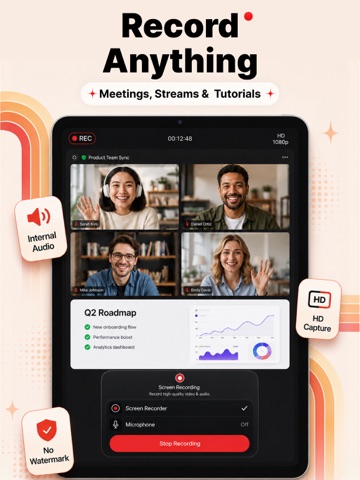 Screen Recorder ‧ Video Editor iPad screenshot
