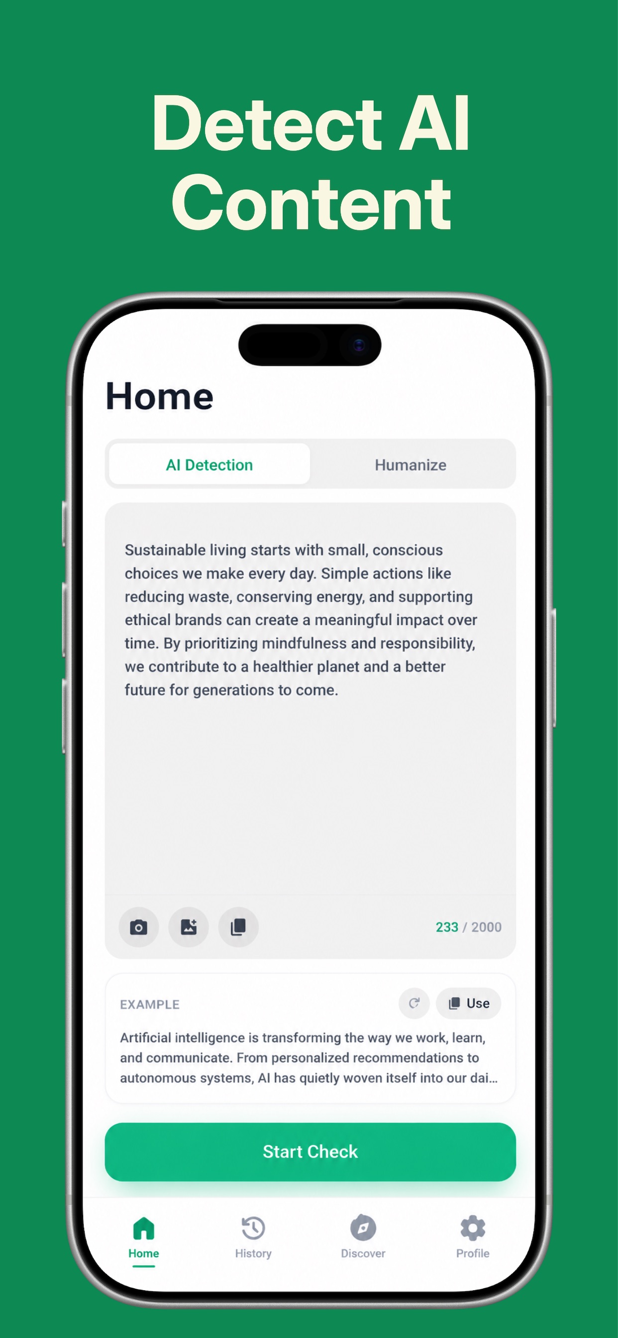 Screenshot 1 of Not Just AI- Walter AI Checker