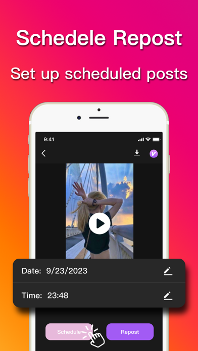 Repost - Video Repost & Editor Screenshot