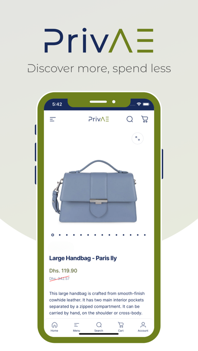 PrivAE - Private Sales Screenshot