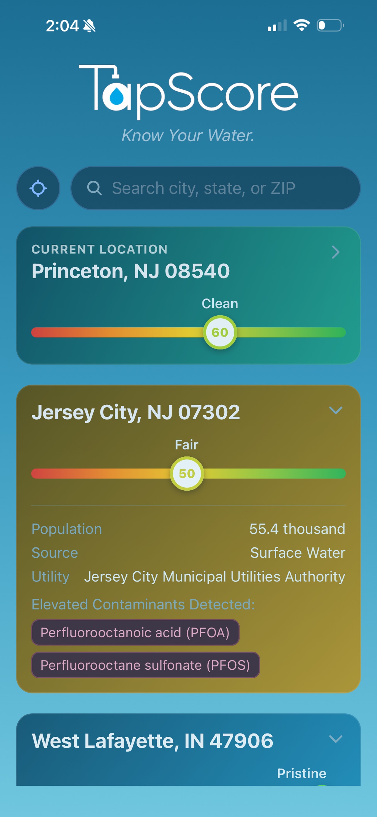 Screenshot 2 of TapScore aQuality