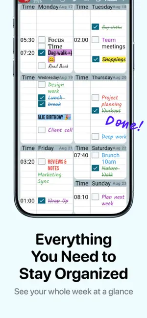 Weekly Planner - Notebook screenshot 1