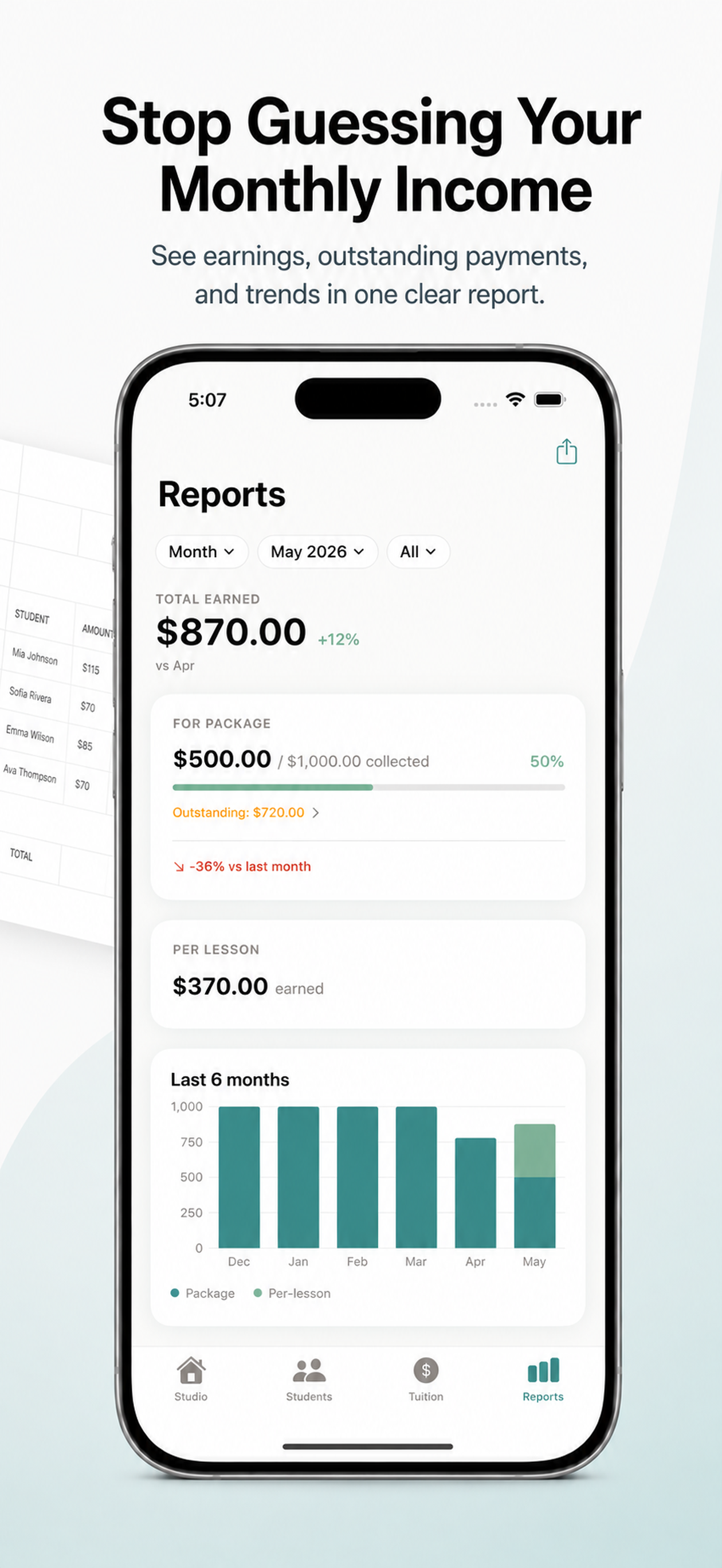TutorTally Tutor Planner screenshot 4