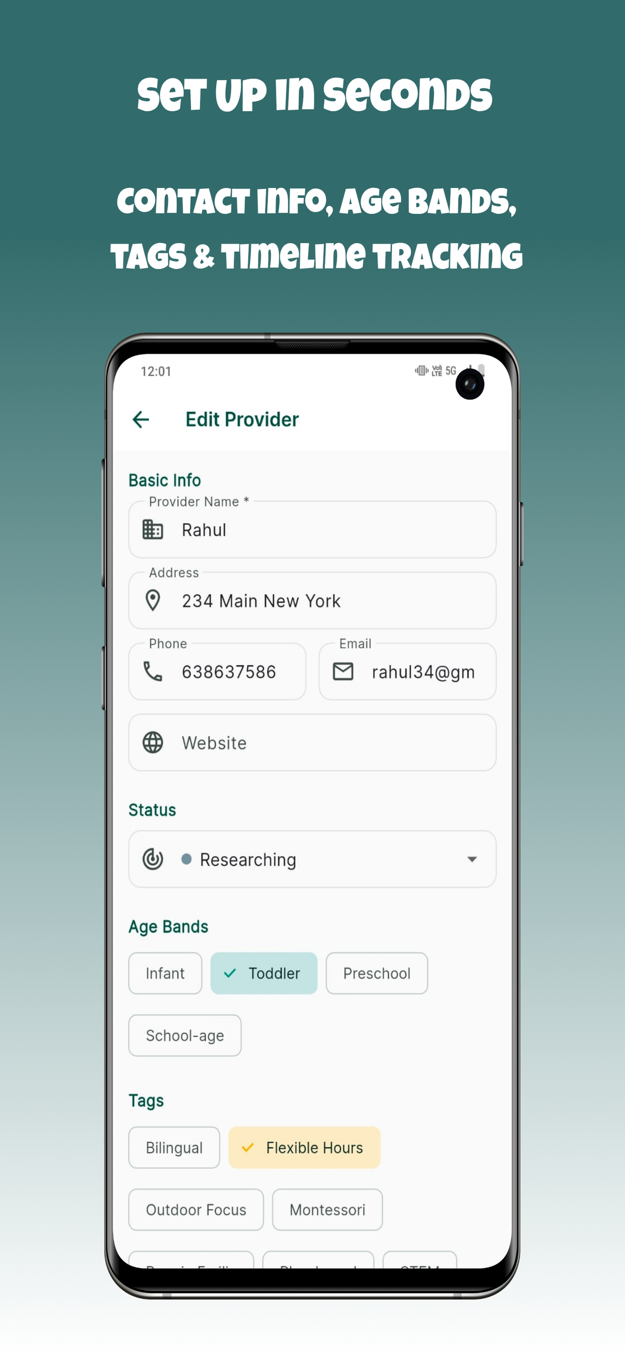 WaitNest: Daycare Waitlist App screenshot 5