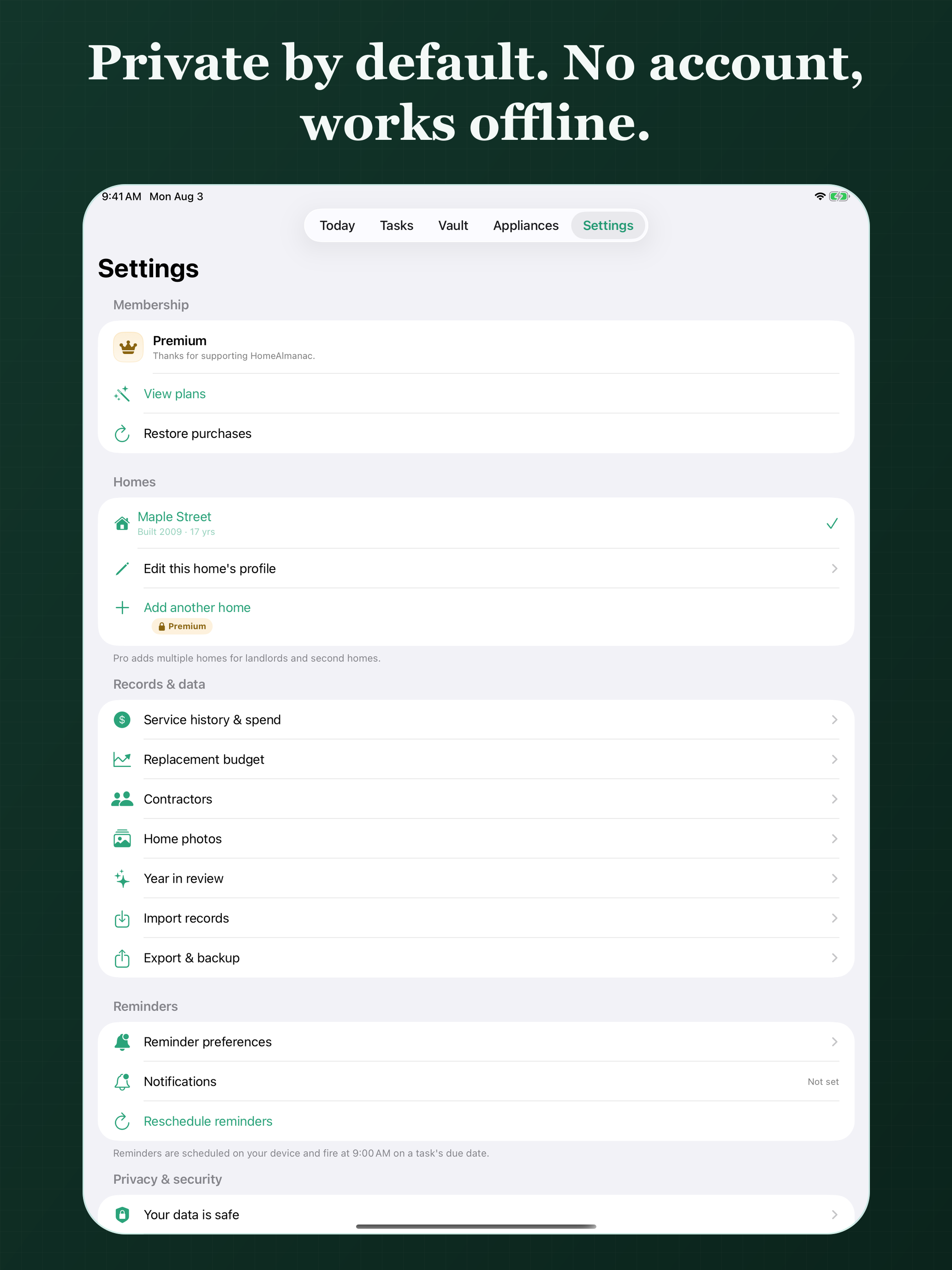 HomeAlmanac: Home Maintenance screenshot 10