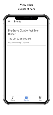 Bar Buzz - Live Music & Events iPhone screenshot