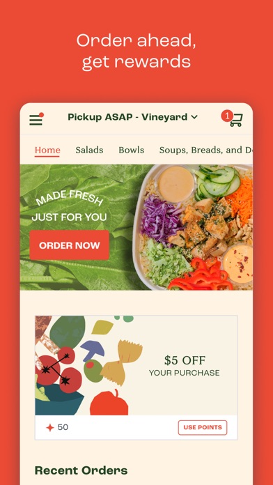 Tossd Salads & Bowls iPhone screenshot 1 - Food & Drink app