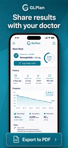 GLPLan: GLP-1 Tracker & Log Screenshot 5 of 7