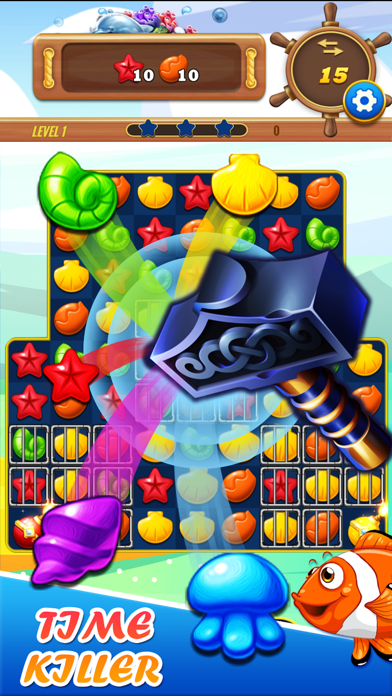 Ocean King Match 3 Puzzle Screenshot