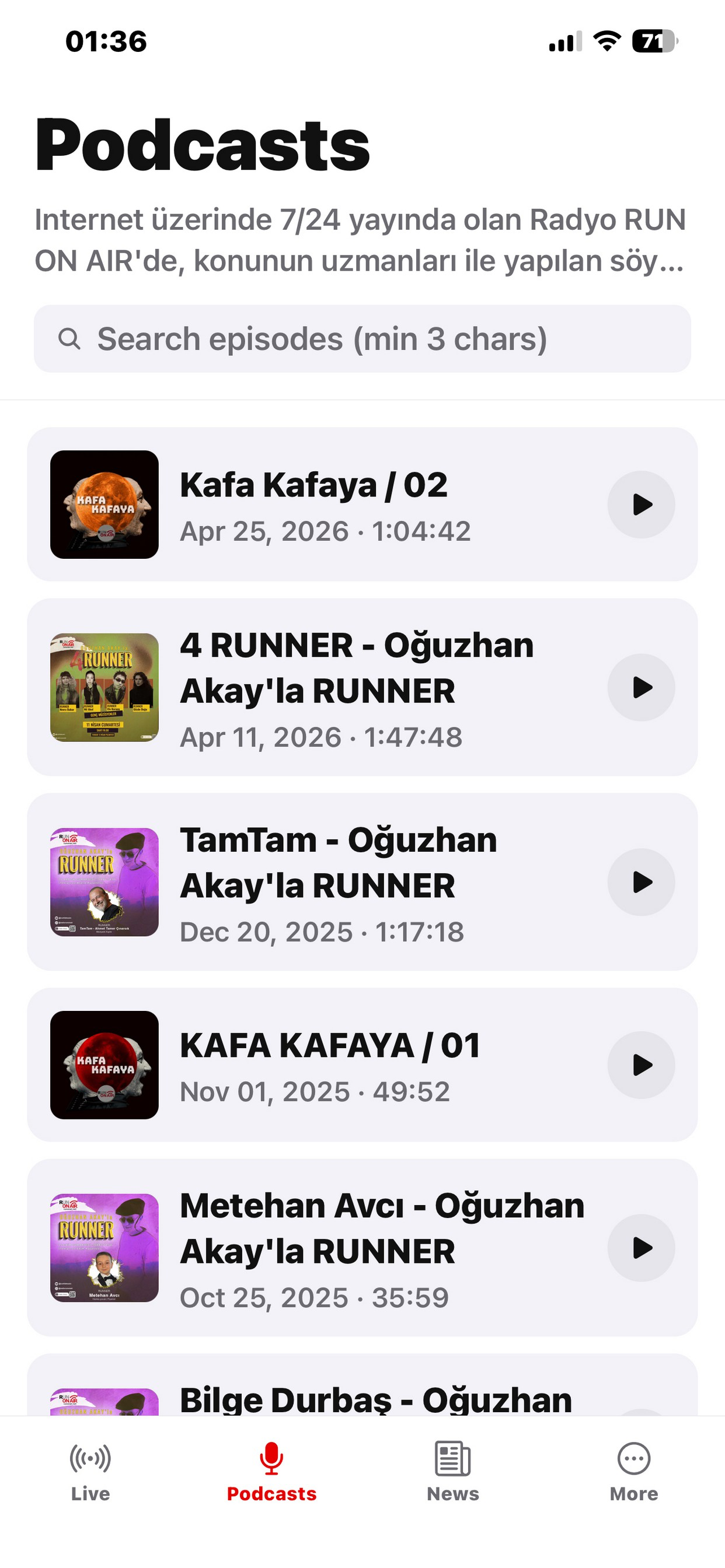 RADIO RUN ON AIR screenshot 2