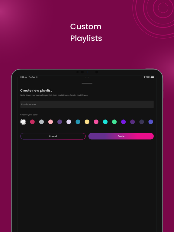 Musica Music Streaming iPad screenshot 3 - Music app