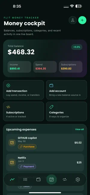 Flit Money Tracker screenshot 1