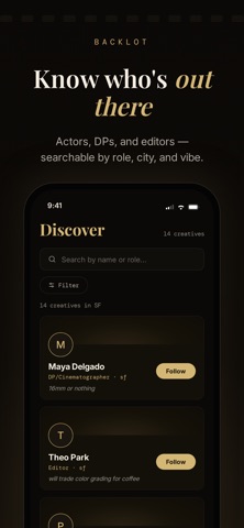 Backlot - Find Your Crew Screenshot 4 of 6