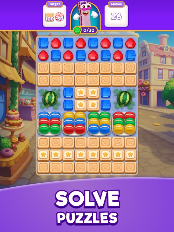 Jolly Match 3 - Puzzle Game iPad screenshot 2 - Games app