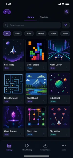 Retro Emulator Game Library screenshot 2