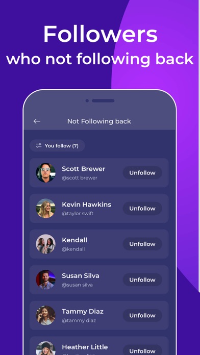 Unfollowers Reports+ Tracker Screenshot